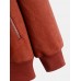 Men Suede Teddy Fleece Collar Zipper Pocket Elastic cuff Warm Street Jackets